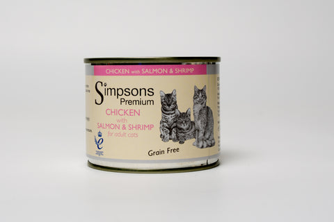 Simpsons Chicken with Salmon & Shrimp Cat 6 x 200g