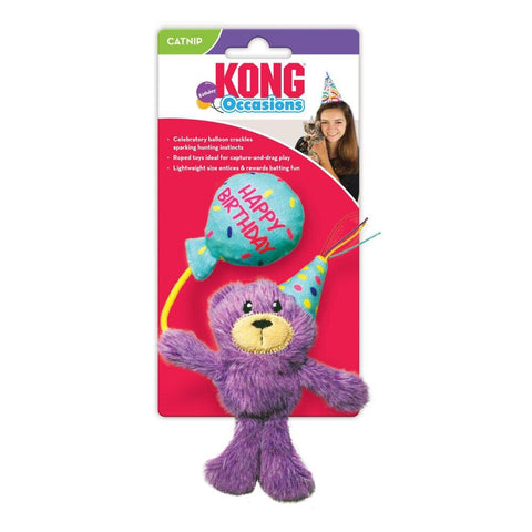 KONG Cat Toy Occasions Birthday Teddy x 1