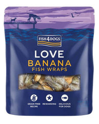 Fish4Dogs Love Banana Wraps 100g