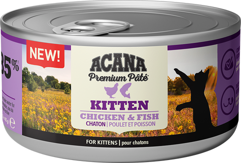 ACANA Premium Chicken & Fish Pâté for KITTENS 85g x 24