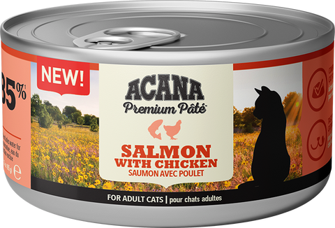 ACANA Premium Salmon & Chicken Pâté for Adult Cats 85g x 24
