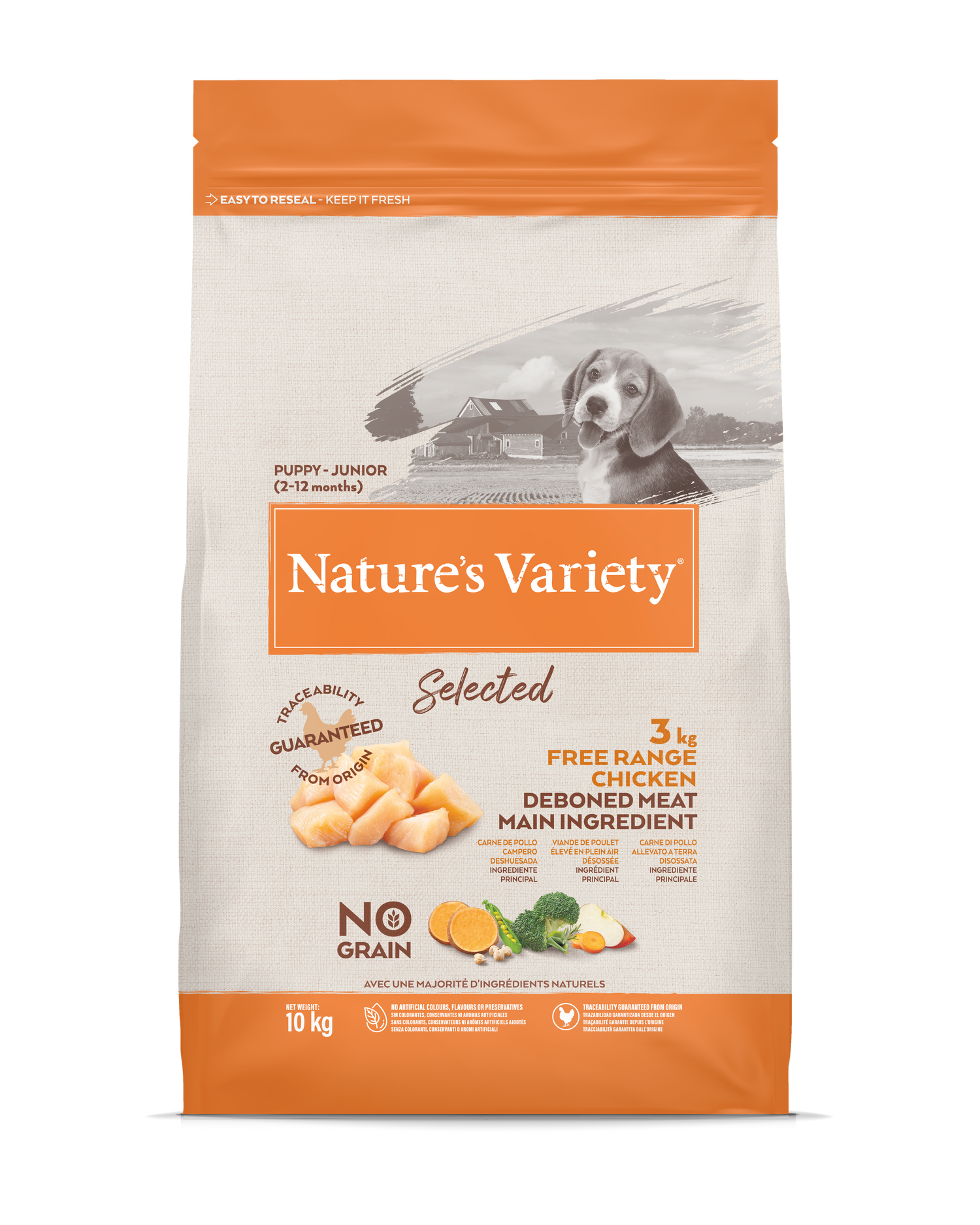 Natures Variety Selected Dry Chicken For Puppies BBD 11/24