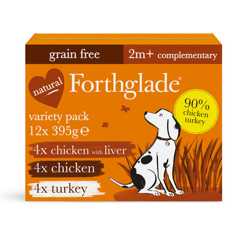 Forthglade Just Wet Dog Food - Multi Chicken & Liver, Turkey, Chicken (12 Pack)