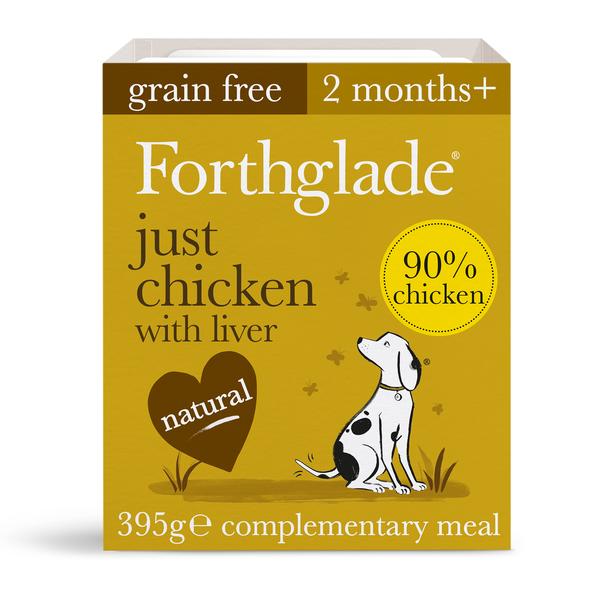 Forthglade Adult Dog Tray - Just Chicken with Liver 395g BBD 4/25