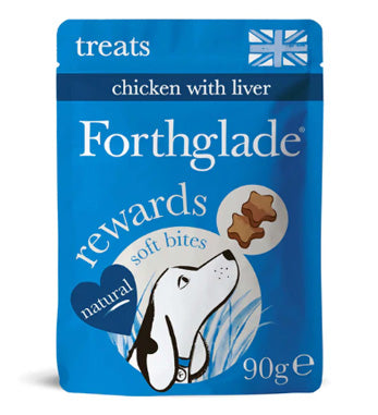 Forthglade Natural Soft Bites Chicken & Liver Rewards 90g