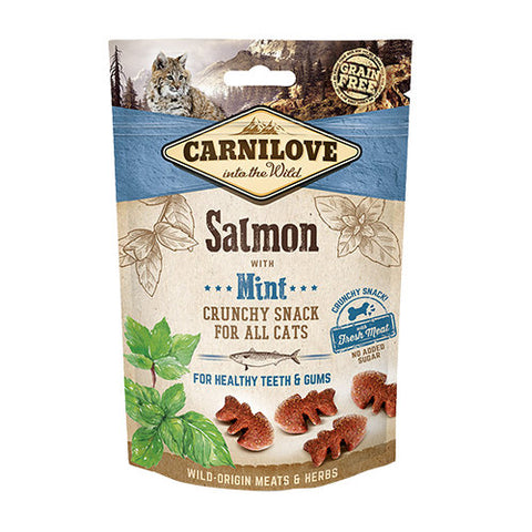 Carnilove Salmon with Mint Cat Treats 50g Cat Treats- Jurassic Bark Pet Store Littleport Ely Cambridge