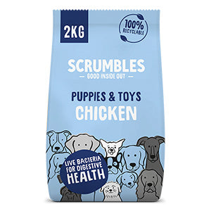 Scrumbles Puppies & Toys Dry Dog Food Chicken 2kg