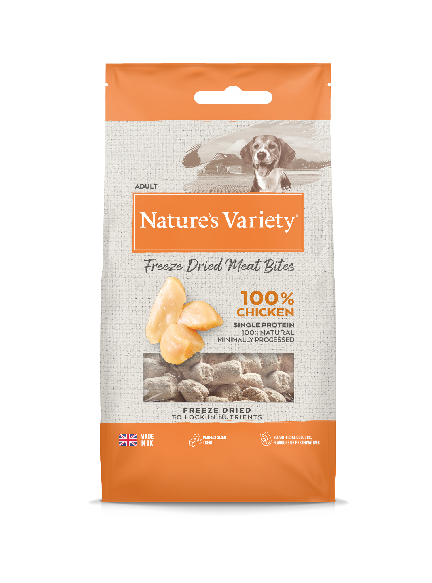 Natures Variety Freeze Dried Meat Bites Chicken 20g