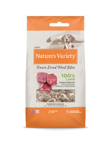 Natures Variety Freeze Dried Meat Bites Lamb 20g