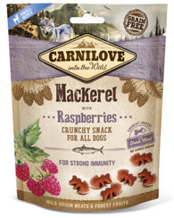 Carnilove Mackerel with Raspberries Dog Treat 200g Dog Treats- Jurassic Bark Pet Store Littleport Ely Cambridge