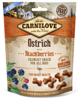 Carnilove Ostrich with Blackberries Dog Treat 200g Dog Treats- Jurassic Bark Pet Store Littleport Ely Cambridge