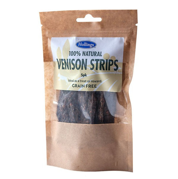 Hollings 100% Venison Strips 5 Pack