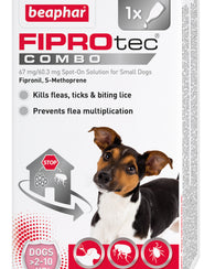 Beaphar FIPROtec combo - Flea, Tick & Biting Lice Treatment for Small Dogs x 1