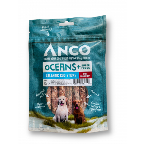 Anco Oceans+ Atlantic Cod Stick with Cranberry 70g