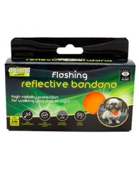 Animal Instincts Flashing & Reflective Bandana Orange/Yellow