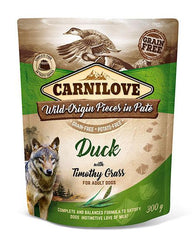 Carnilove Dog Pouch Duck With Timothy Grass 300g