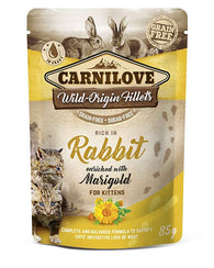 Carnilove Rabbit With Marigold For Kittens Pouch 85g