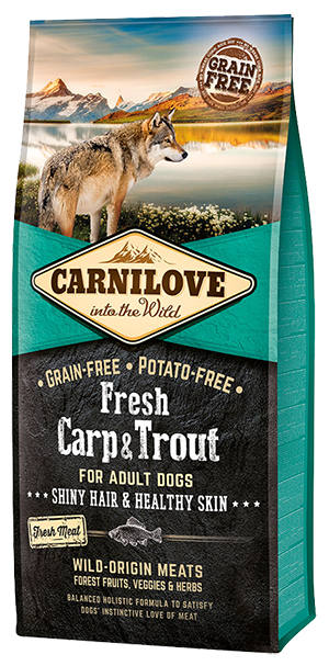 Carnilove Fresh Carp & Trout Adult Dog- Jurassic Bark Pet Store Littleport Ely Cambridge