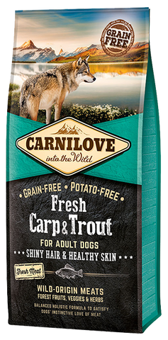 Carnilove Fresh Carp & Trout Adult Dog- Jurassic Bark Pet Store Littleport Ely Cambridge