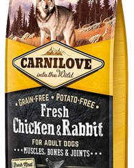 Carnilove Fresh Chicken & Rabbit Adult Dog- Jurassic Bark Pet Store Littleport Ely Cambridge