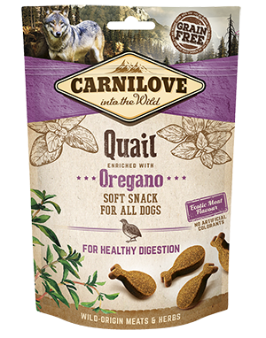 Carnilove Quail with Oregano Dog Treat 200g Dog Treats- Jurassic Bark Pet Store Littleport Ely Cambridge