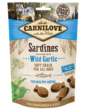 Carnilove Sardines with Wild Garlic Dog Treat 200g Dog Treats- Jurassic Bark Pet Store Littleport Ely Cambridge