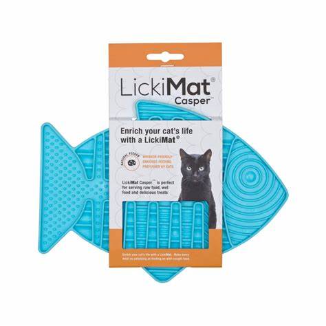 LickiMat Casper Feeding Mat for Cats 22cm Turquoise