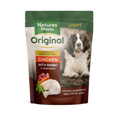 Natures Menu Light Adult Chicken & Rabbit Pouches 300g