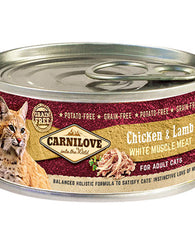 Carnilove Cat Chicken & Lamb 6 x 100g Cat Food Wet- Jurassic Bark Pet Store Littleport Ely Cambridge