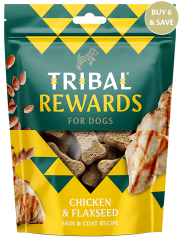 Tribal Rewards for Dogs Chicken & Flaxseed 125g