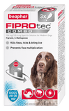 Beaphar FIPROtec Combo - Flea, Tick & Biting Lice Treatment for Medium Dogs x3