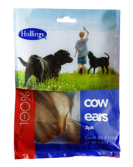 Hollings Dried Cow Ears 3 Pack