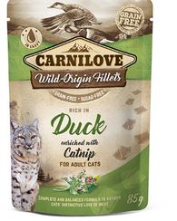 Carnilove Cat Pouch Duck Enriched With Catnip 85g