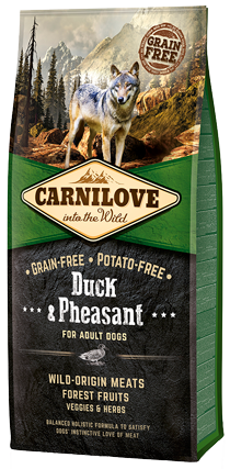 Carnilove Duck & Pheasant Adult Dog Food Dry- Jurassic Bark Pet Store Littleport Ely Cambridge