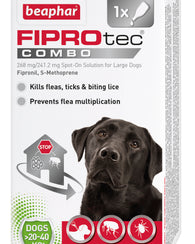 Beaphar FIPROtec Combo - Flea, Tick & Biting Lice Treatment for Large Dogs x 1
