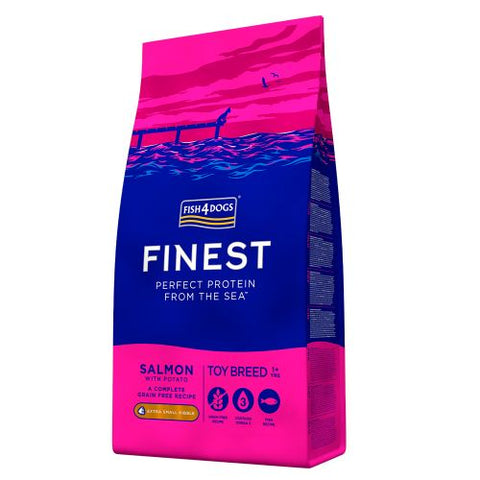 Fish4Dogs Finest Salmon Toy Breed Extra small kibble