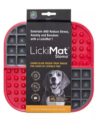 LickiMat Slomo Dog Red 20cm