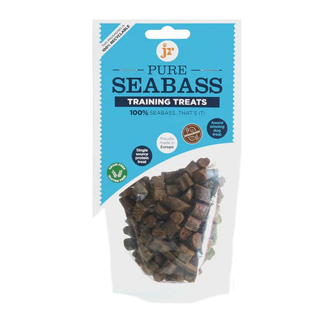 JR Pure 100% Meaty Seabass Training Treats 85g