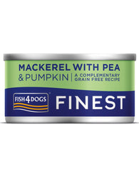Fish4Dogs Finest Mackerel with Pumpkin & Pea Can 85g