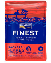 Fish4Dogs Finest Mackerel Flakes with Squid 100g