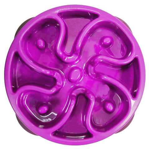 Outward Hound Slow Feeder Flower Purple