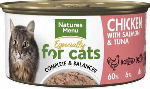 Natures Menu Chicken with Salmon & Tuna for Cats 85g