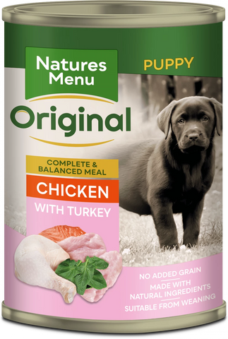 Natures Menu Junior Chicken with Turkey for Puppies 12 x 400g