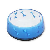 All For Paws Anti Slip Dog Bowl Blue Hearts