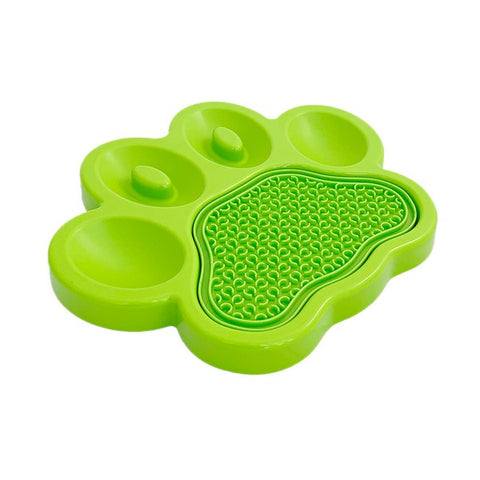 PAW 2-in-1 Slow Feeder and Lick Pad Green