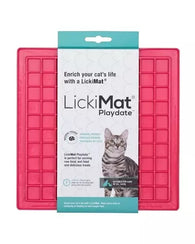 LickiMat Playdate Classic Treat Mat for Cats 20cm Pink
