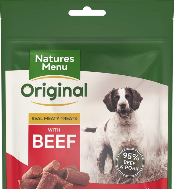 Natures Menu Real Meaty Beef Treats 120g