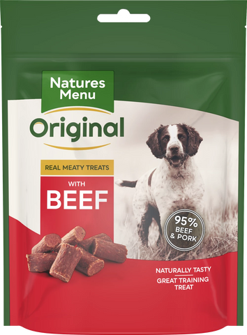 Natures Menu Real Meaty Beef Treats 120g