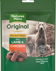 Natures Menu Real Meaty Lamb & Chicken Treats 120g