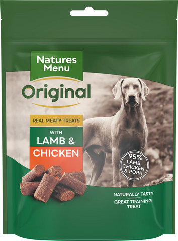 Natures Menu Real Meaty Lamb & Chicken Treats 120g